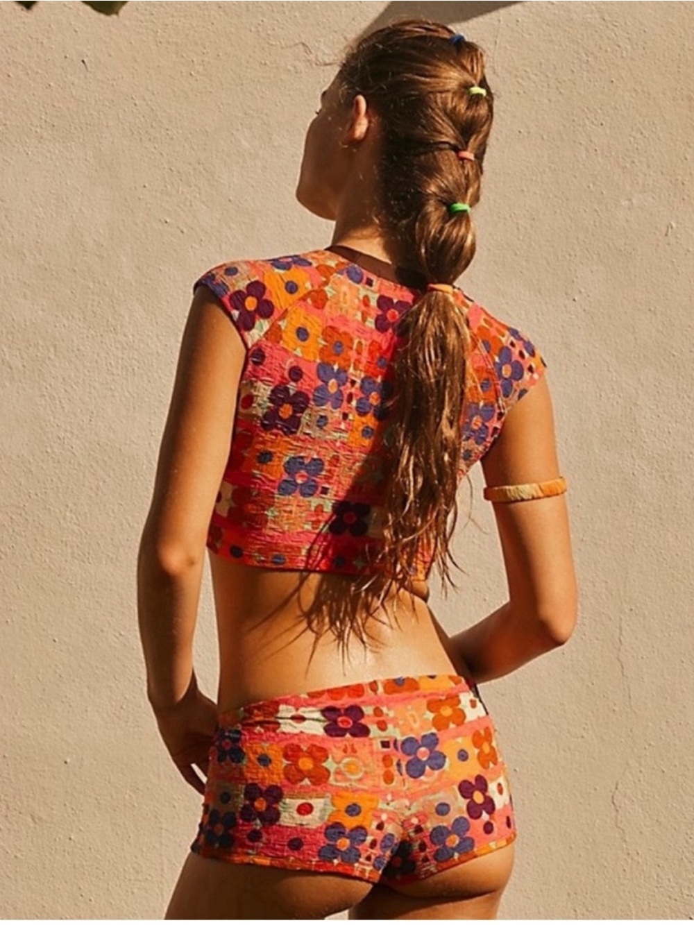 Free People The Sonny Crop Swim Top in Woodstock ❤️ NWOT Size Medium - Picture 4 of 5